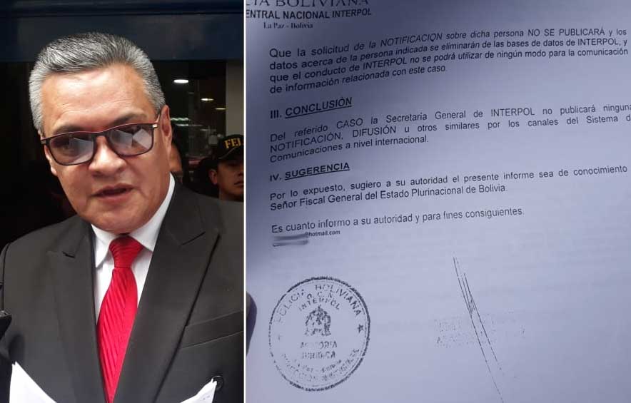 León revela que Interpol rechazó activar notificaciones contra Evo; culpa al Fiscal General por negligencia